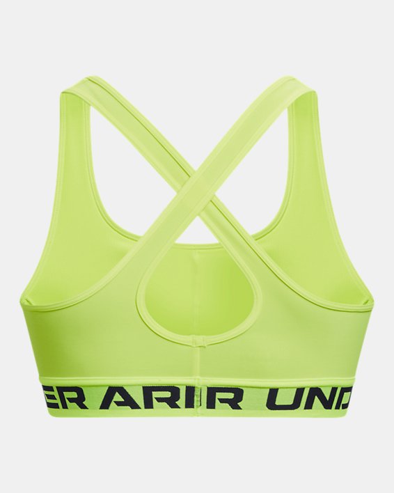 Bra deportivo Armour® Mid Crossback para mujer, Yellow, pdpMainDesktop image number 11